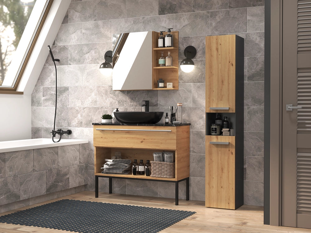 Colonna bagno NEL III antracite artisan