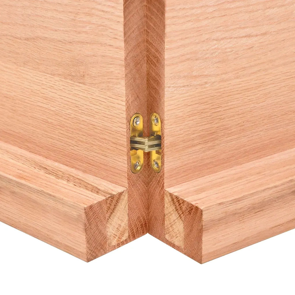 Piano Bagno Marrone 140x60x(2-6) cm Legno Massello Trattato 3156152