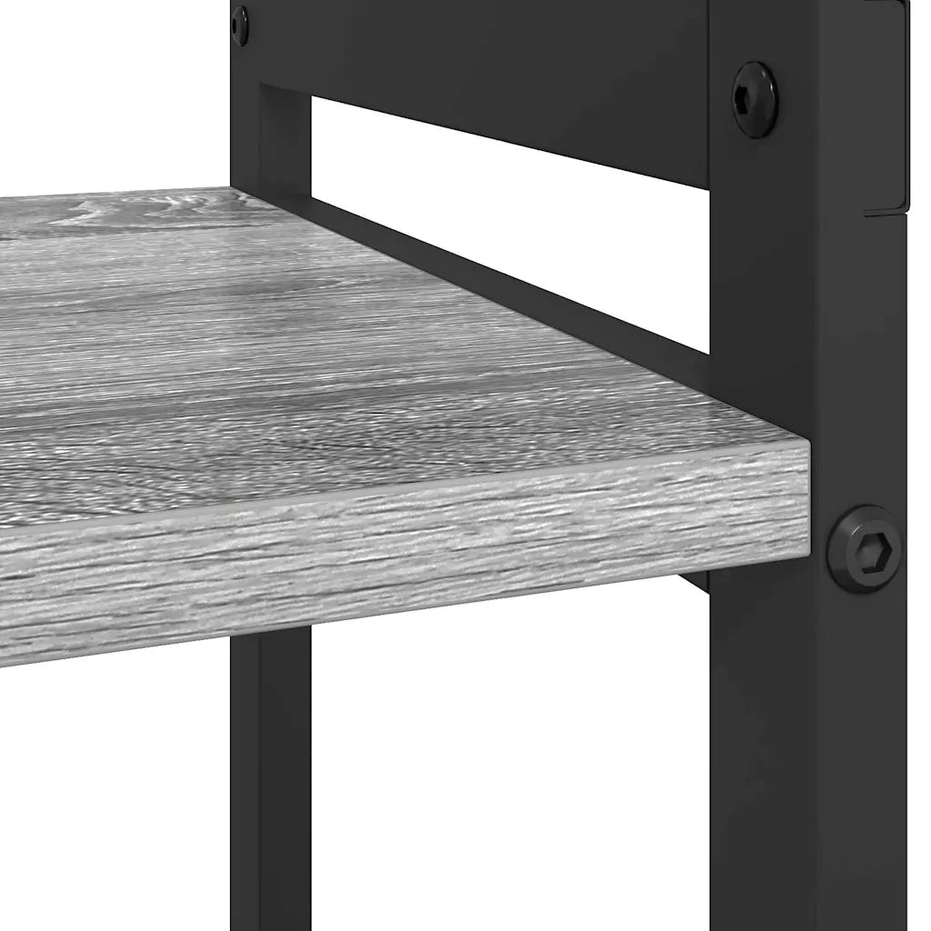 Libreria-Scaffale per Libri-Mobile di Stoccaggio Grigio sonoma 60 x 30 x 85 cm Legno multistrato