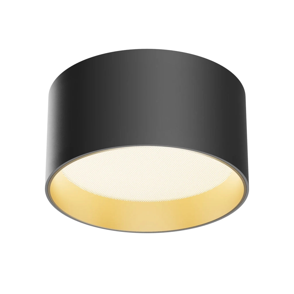Maytoni Lampada Da Soffitto Moderna Vega 1 Luce LED Integrato Nero Alluminio