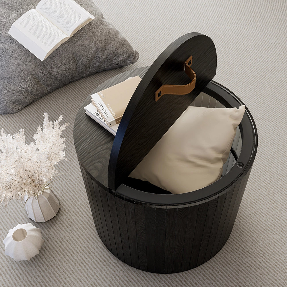 Vicco Tavolino Quercia/nero 38 x 38 cm