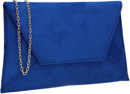Borsa Clutch per donne, azzurro reale