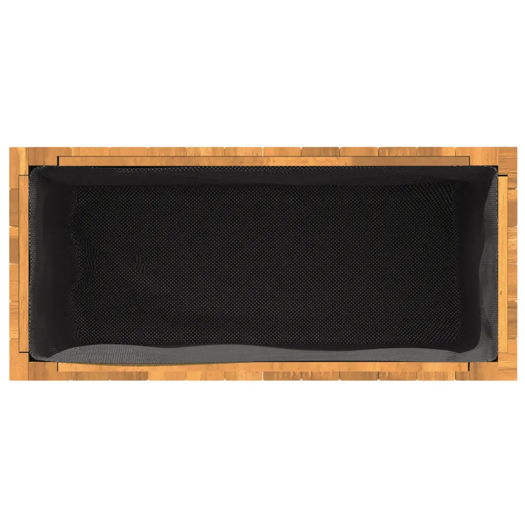 Fioriera | Cassetta per fiori | Vaso da Giardino 59x27,5x35 cm in Legno Massello di Acacia