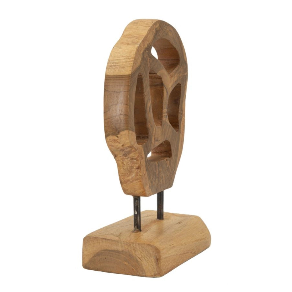 Scultura Radice 6, Marrone, Legno, 18x10x27 cm