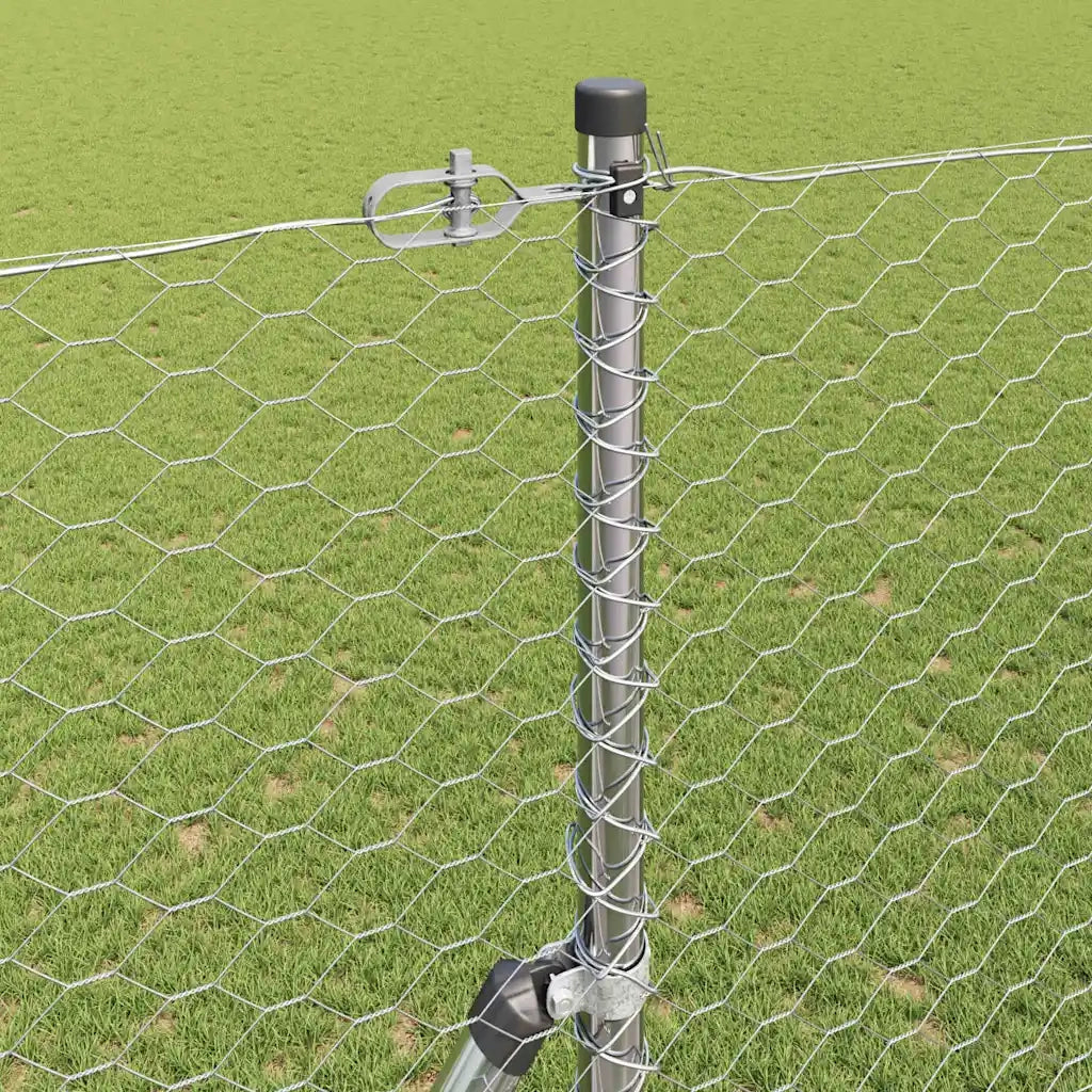 Palo della recinzione Argento 100 x 1,6 m (rete da 36 mm)