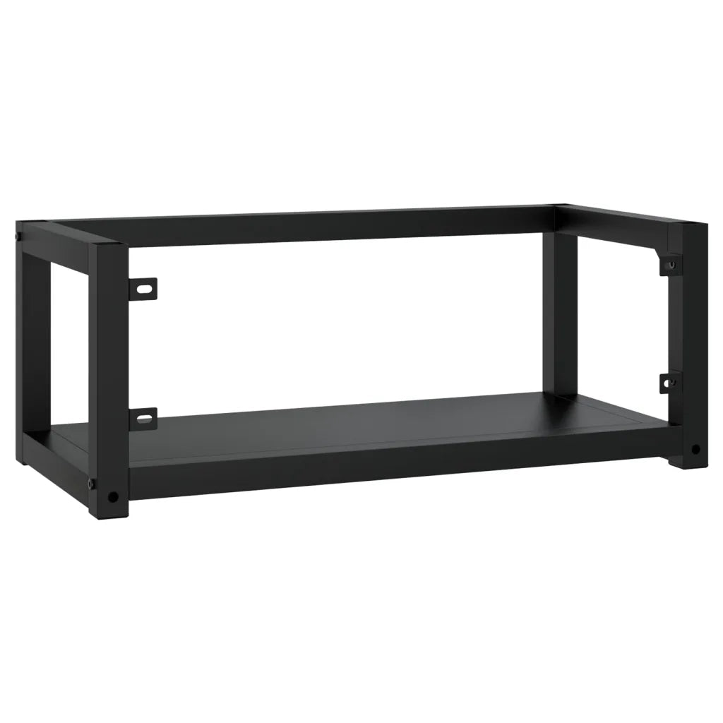 Struttura per Lavabo a Parete Nera 79x38x31 cm in Ferro CFW3317253