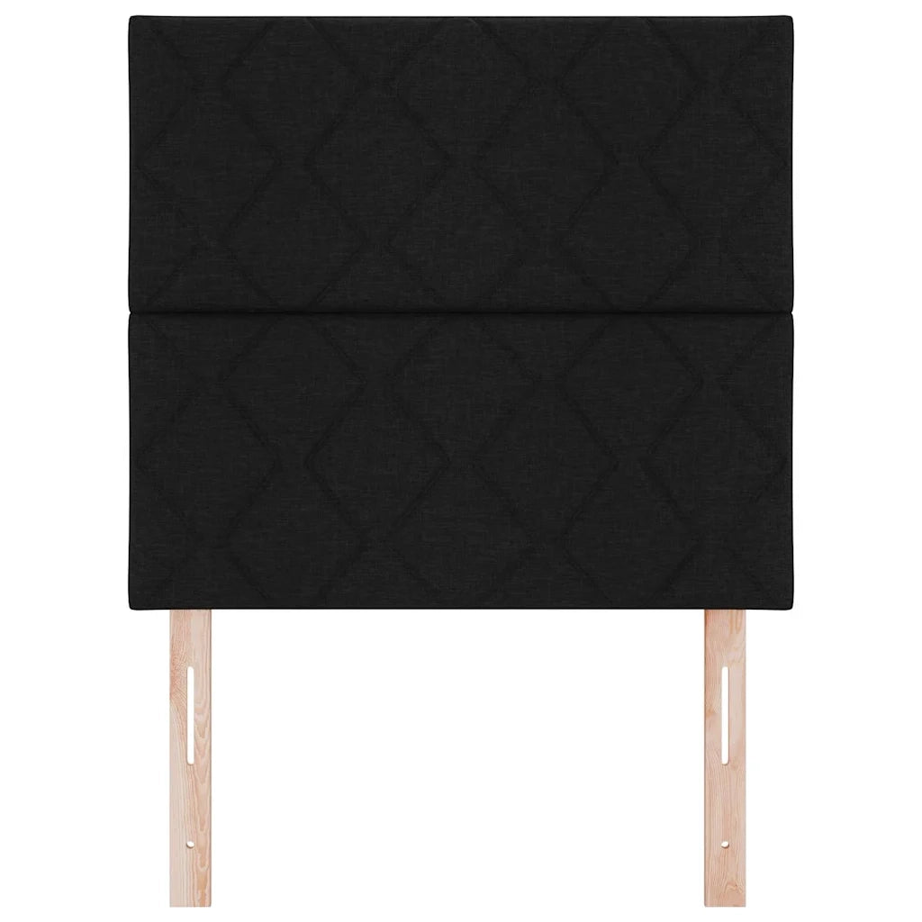 Testiera | Testata Nero 100 cm Tessuto