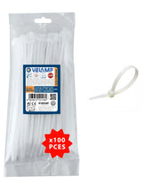 Fascette bianche in nylon 2,5x150 100pz