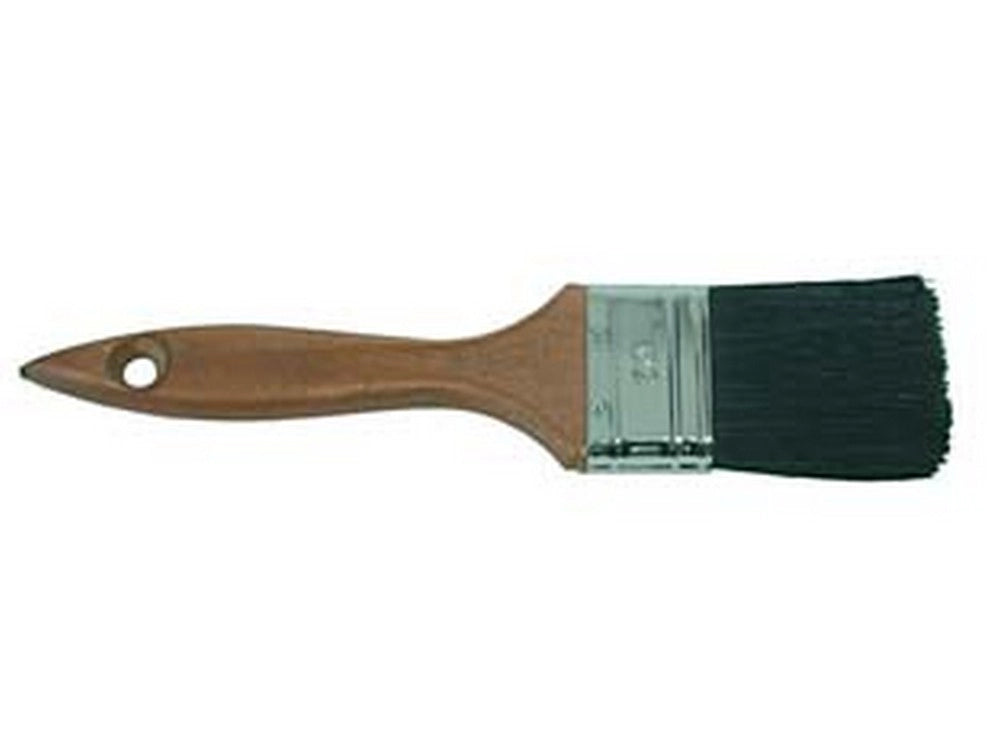 12pz pennellesse setola nera manico legno - mm.60x14x59 cod:ferx.fer158428