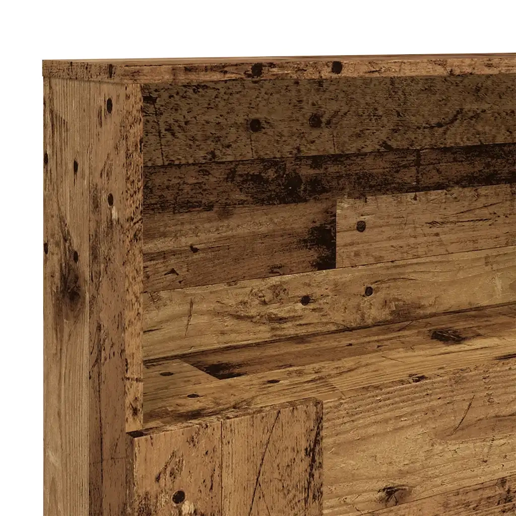 Testiera | Testata con Contenitore Legno Antico 200x19x103,5cm Truciolato