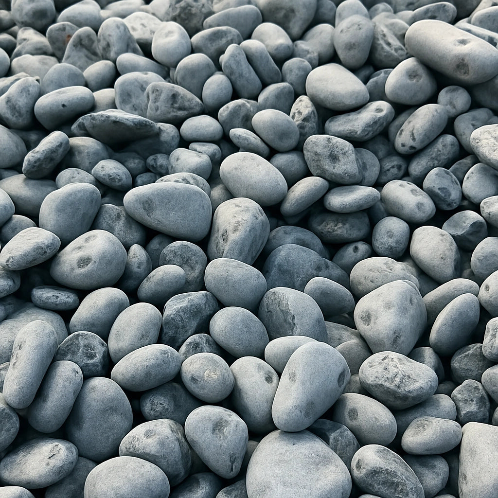 Ciottoli nero ebano pietre naturali decorativi giardini aiuole vasi *** misura 40/60, formato 5 kg, confezione 1