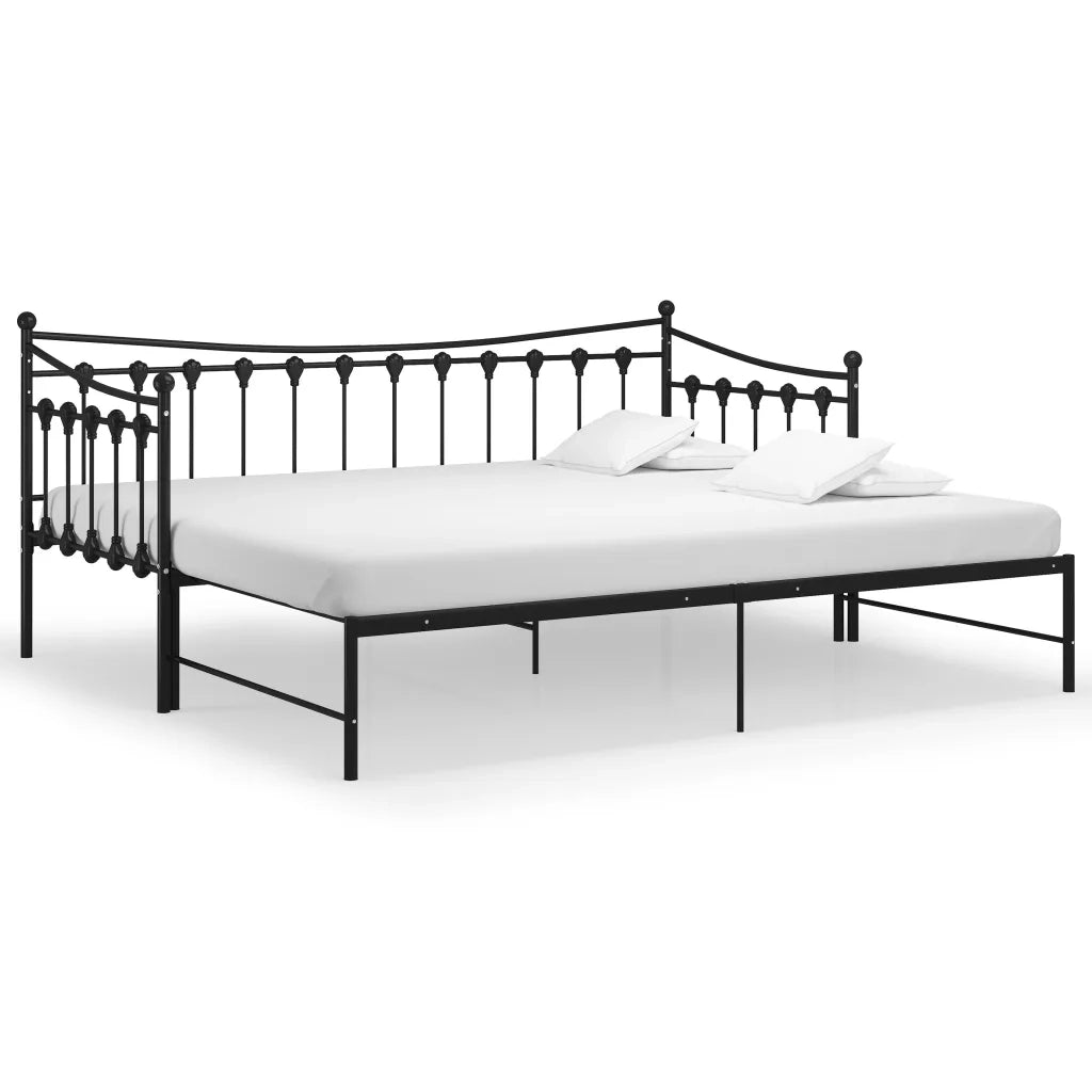 Telaio Divano letto | Sof¨¤ letto | Letto singolo Estraibile Nero in Metallo 90x200 cm