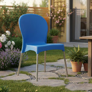 Linder, Sedia da Esterno una Sedia Made in Italy, Azzurro