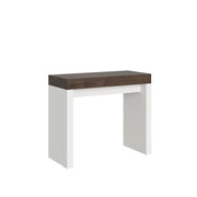 Consolle allungabile 90x40/196 cm Roxel Mix Small piano Noce - struttura Bianco Frassino