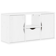 Mobile TV | Armadietto TV | Mobile Porta TV con Cassetto ODDA Bianco 79x24x40 cm