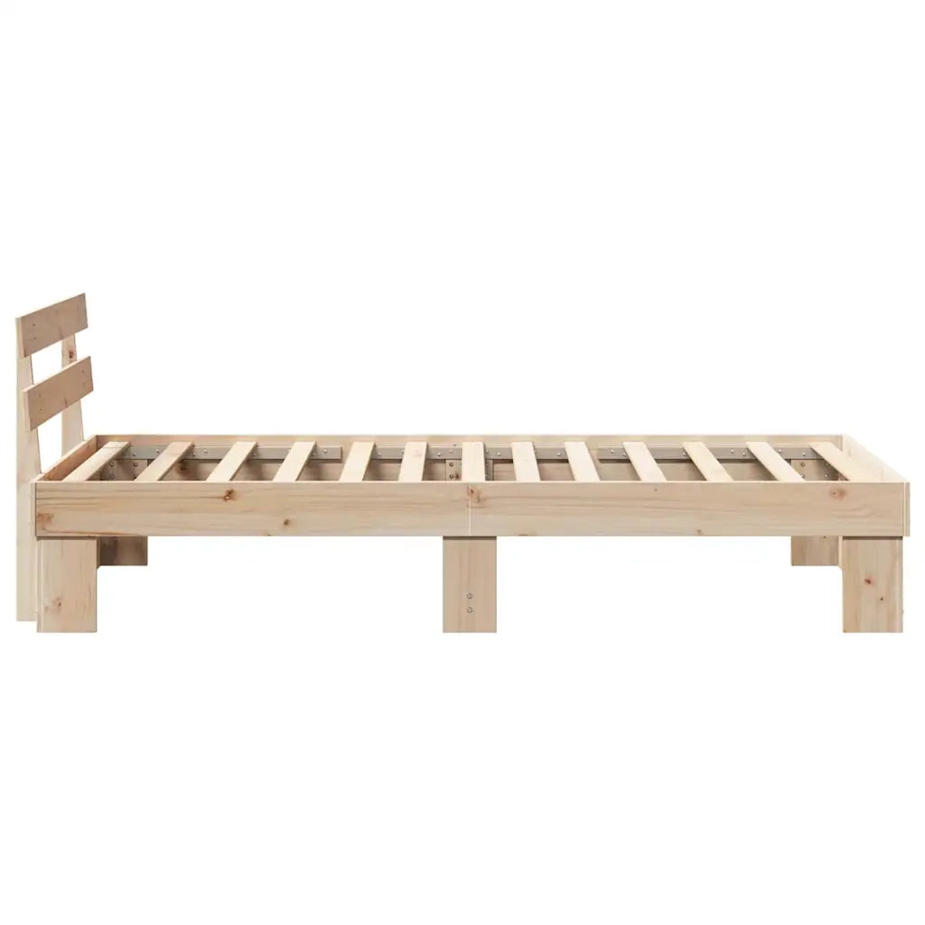 Letto singolo | Letto per adulti | Struttura del letto Naturale 90 x 200 cm Pino massello