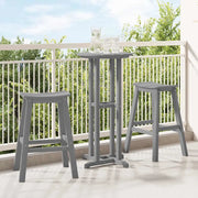 Sgabello da bar 2 pcs Grigio chiaro 52 x 43 x 73,5 cm HDPE 42006612