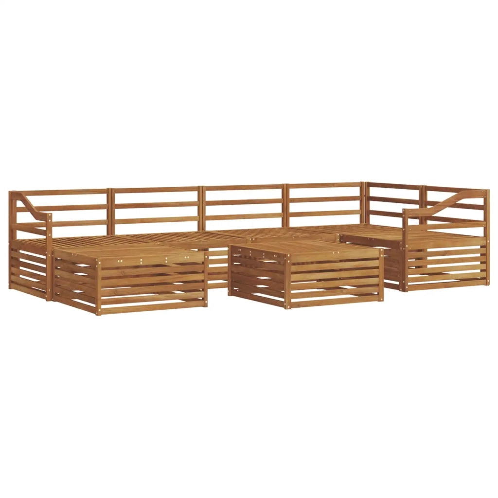 Set di divani da esterno 7 pcs Naturale 3373794