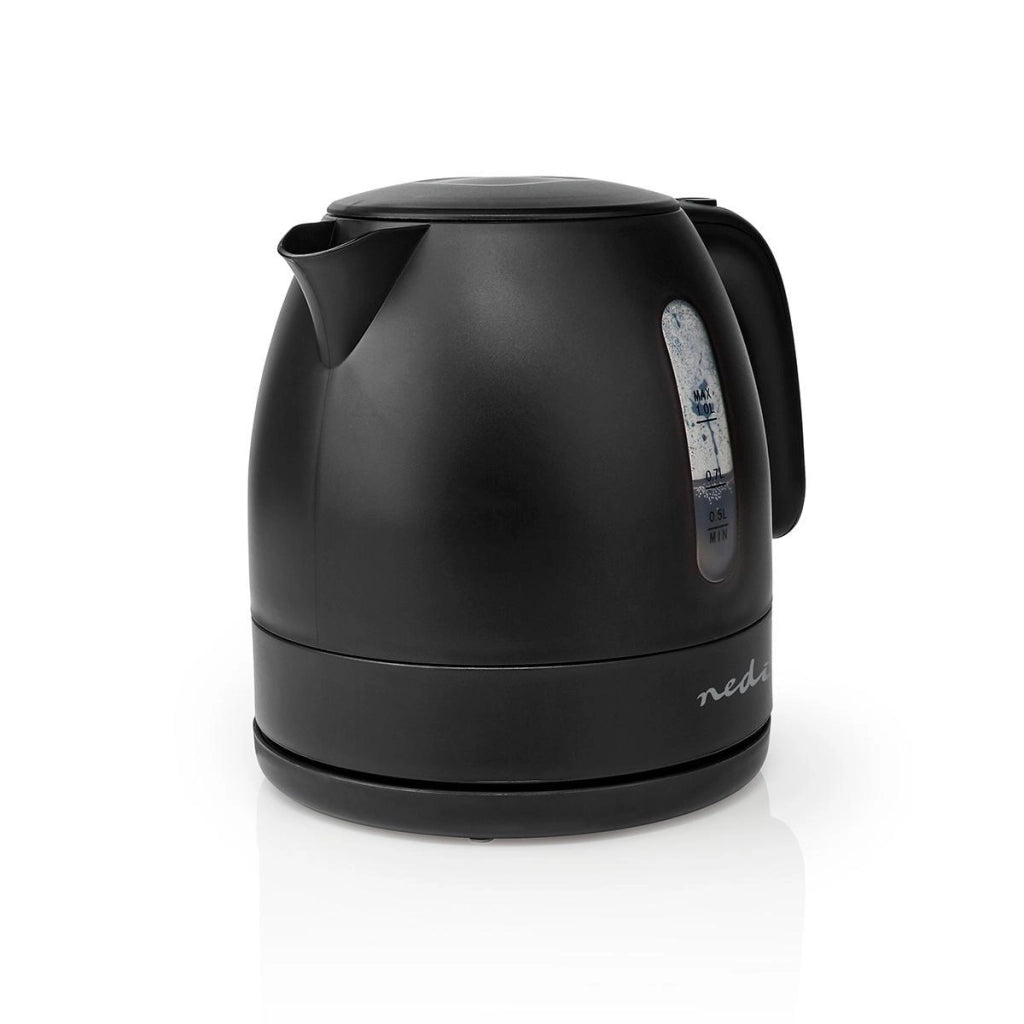 Bollitore elettrico rotante a 360 gradi da 1 litro con controller Strix Nero Nedis