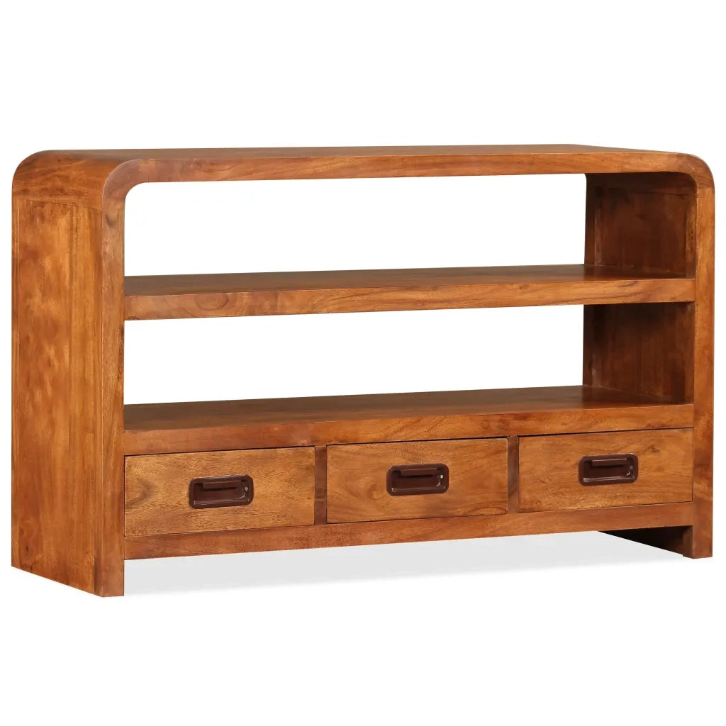 Mobile Porta TV-Mobile per TV-Credenza TV in Legno Massello di Acacia 90x30x55 cm