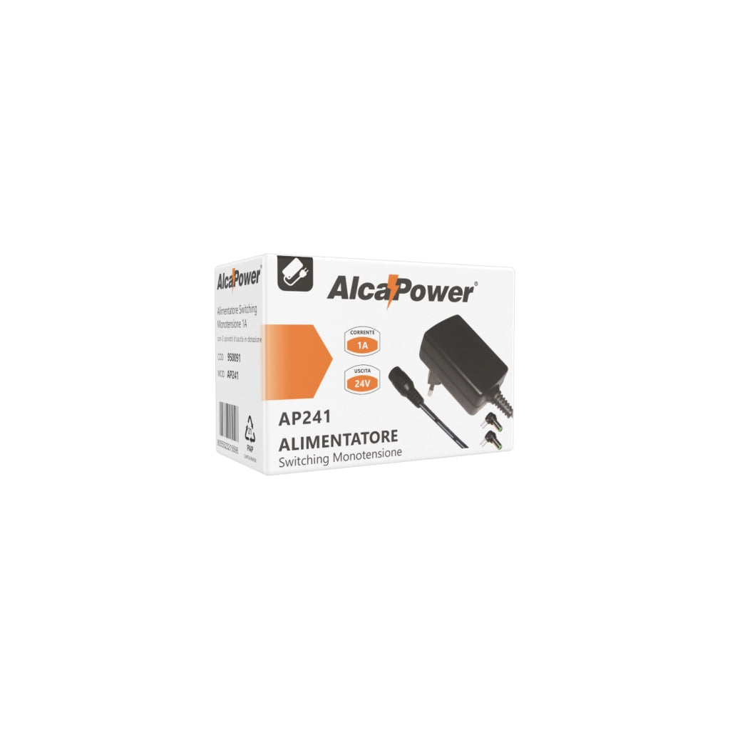 Alimentatore Switching 24VDC 1A 5.5*2.1, 5.5*2.5