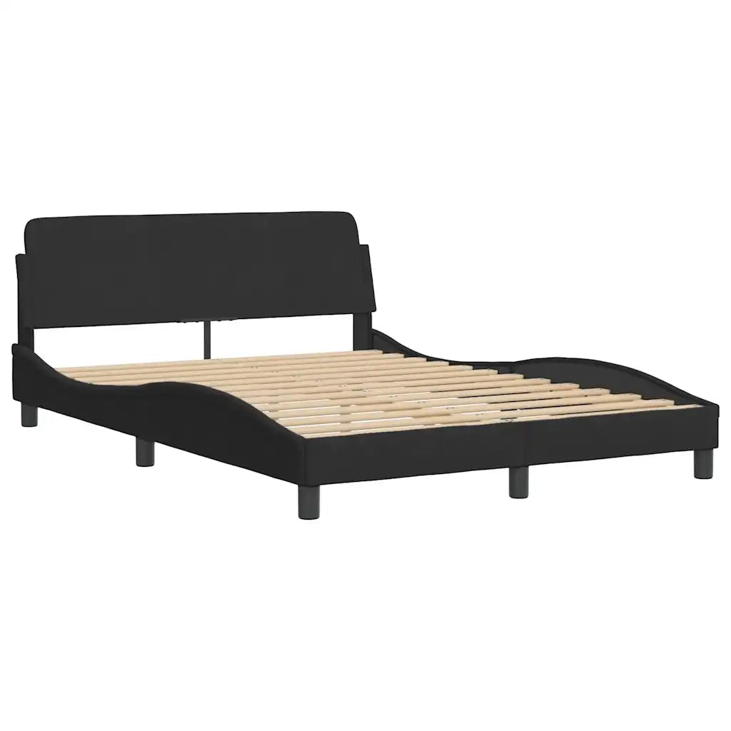 Struttura letto Dover Nera 135x190 cm in Velluto 373330
