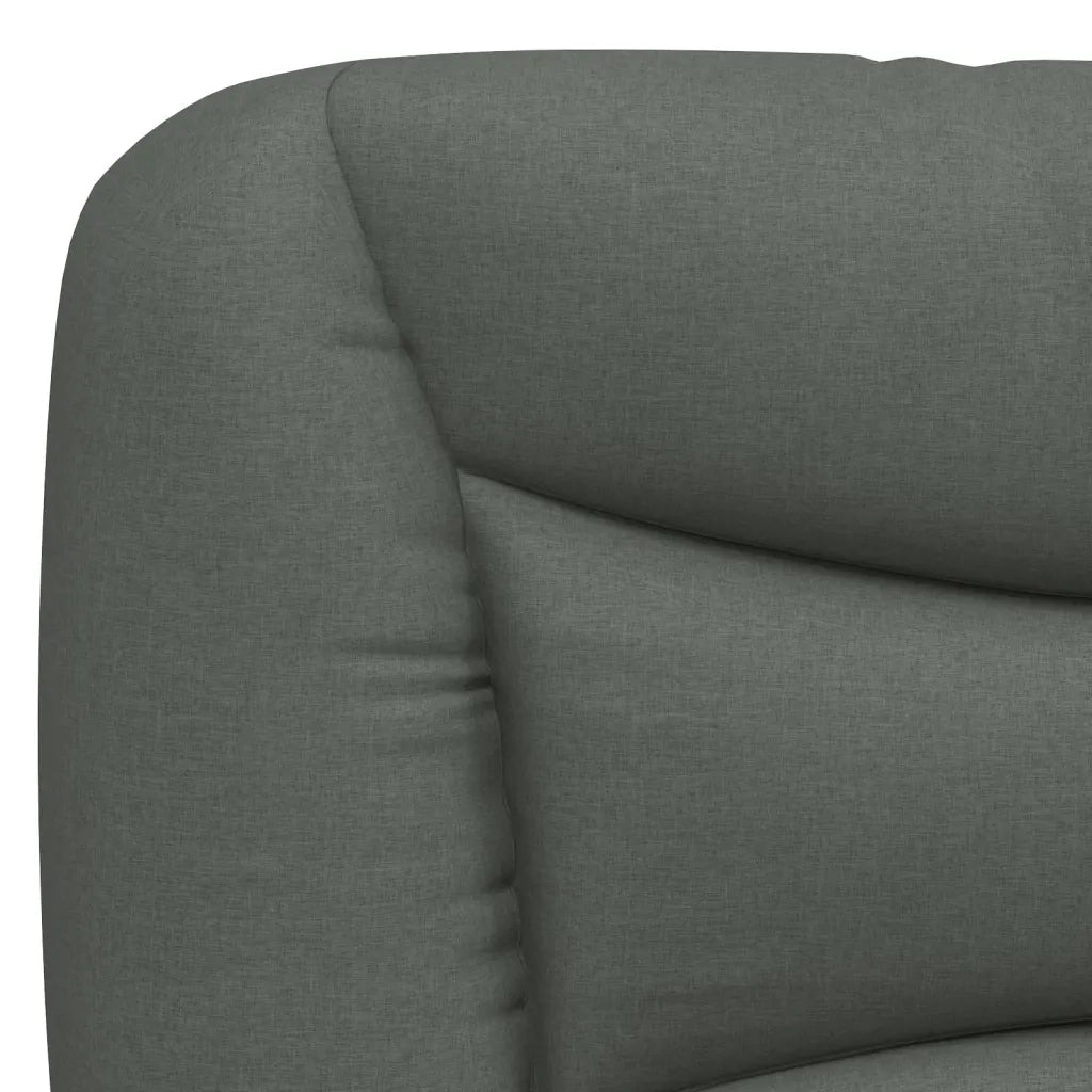 Cuscino Testiera-Cuscino per Testiera Hvar Grigio Scuro 80 cm in Tessuto