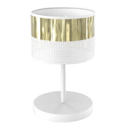 Lampada da tavolo LUX bianco oro E27 Emibig