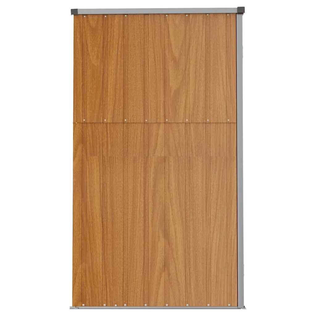 Capanno per Attrezzi Marrone 161x89x161 cm in Acciaio Zincato CFW5851367