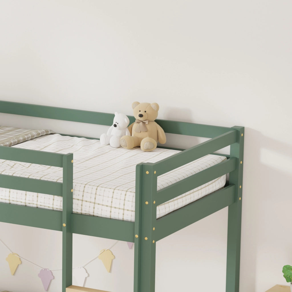 Letti a castello per bambini 190x90cm verde AMBRA