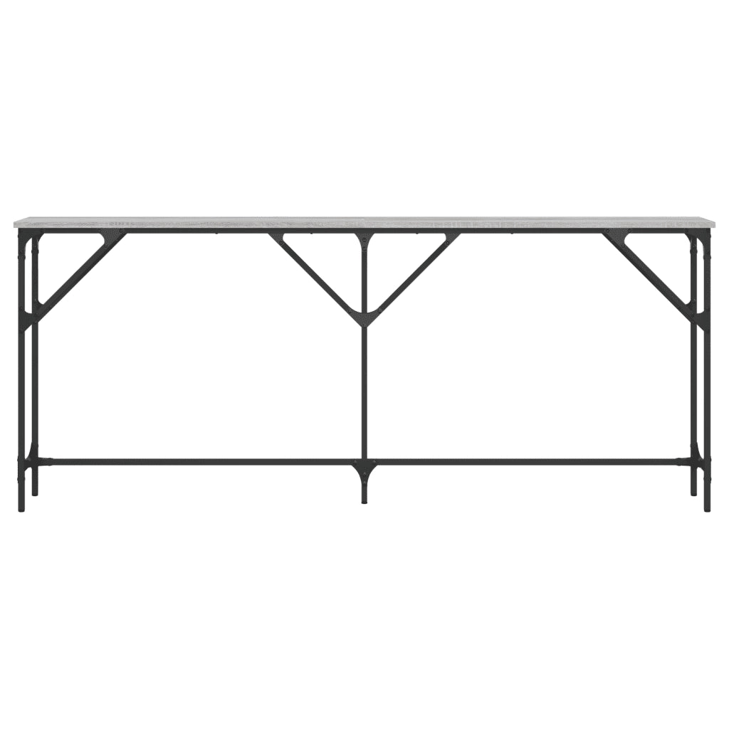 Tavolo Consolle Grigio Sonoma 180x23x75 cm in Legno Multistrato 837770