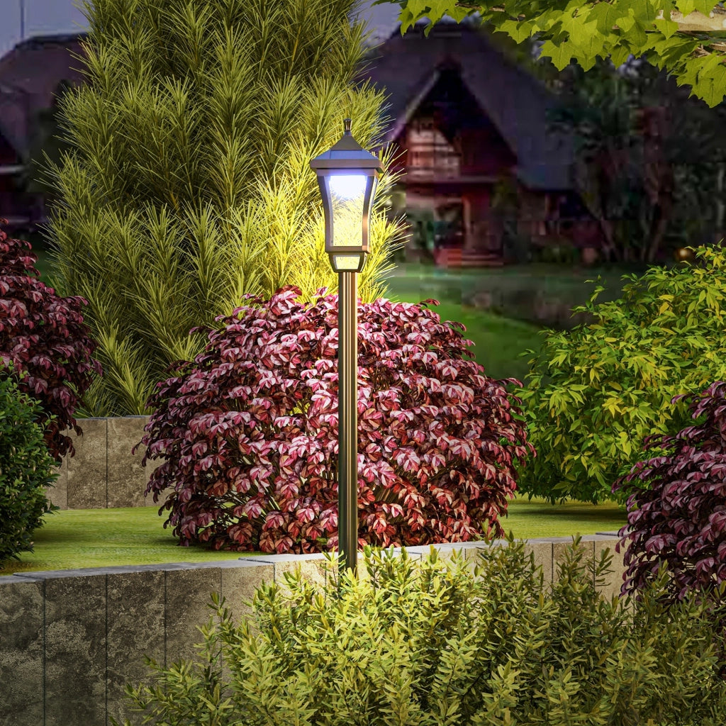 Farol Solare da Giardino ¨C zephmum ¨C Nero ABS Policarbonato ?15x127 cm