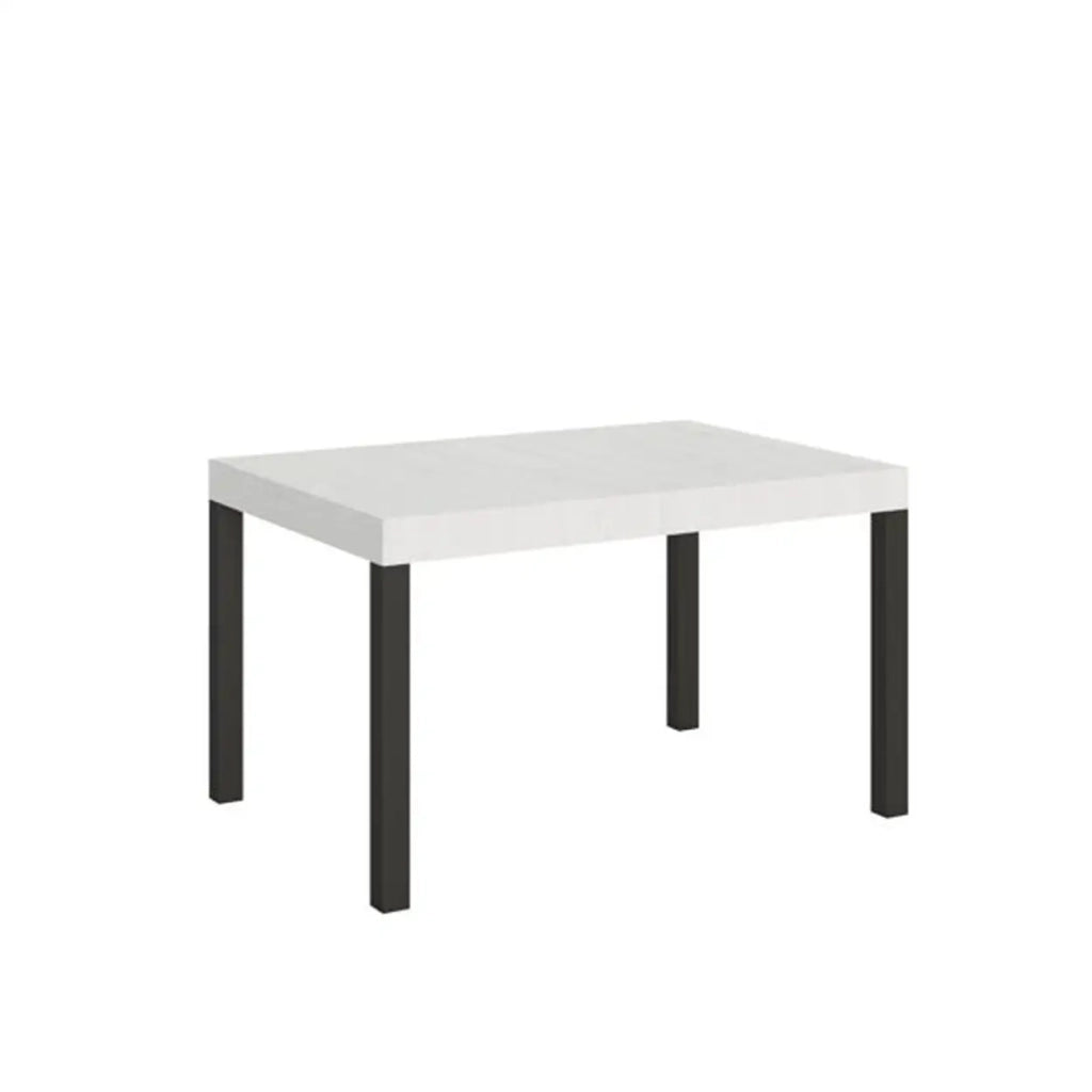 Tavolo allungabile 140/400x90 cm Everyday colore bianco frassino gambe antracite