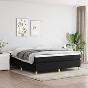 Struttura Letto a Rete a Molle Nero 180x200 cm in Tessuto 3120979