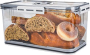 Contenitore per Pane con Coperchio a Pressione per Magazzino Cucina | Contenitore per Pane Ampio per Pane Fatto in Casa e Biscotti | Contenitore per Pane per Panificio