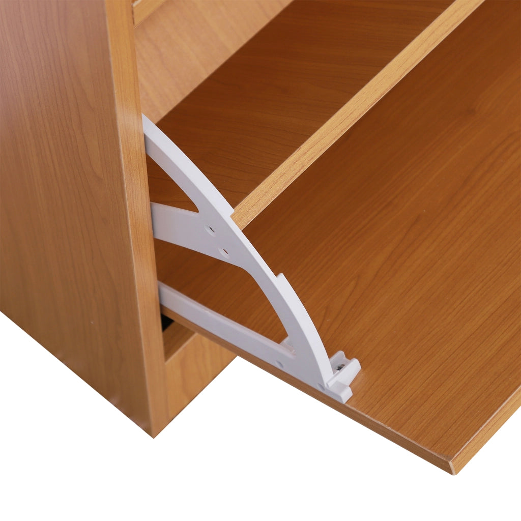 Set Mobili Ingresso Moderno con Scarpiera e Specchio, Appendiabiti da Ingresso con 6 Ganci, 2 Ripiani Regolabili e Cassetti in Legno per Corridoio, 90x24x166 cm, Legno