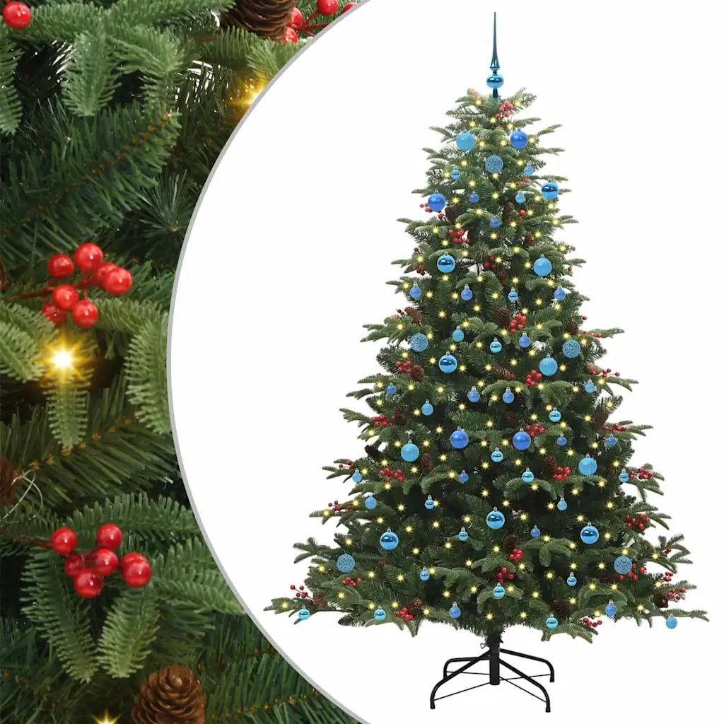 Albero di Natale artificiale con 300 LED Verde 210 cm 3395566