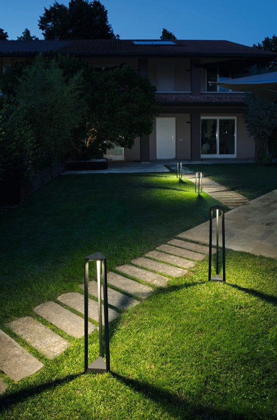 PALETTO LUCIFER PICCOLO DA ESTERNO LED 4000K 780LM 12W IP65 ANTRACITE H.56,6CM
