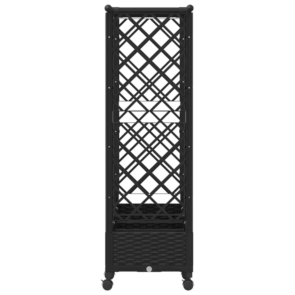 Letto Rialzato con Griglia e Tetto Nero 203 x 40 x 127 cm PP 3423157