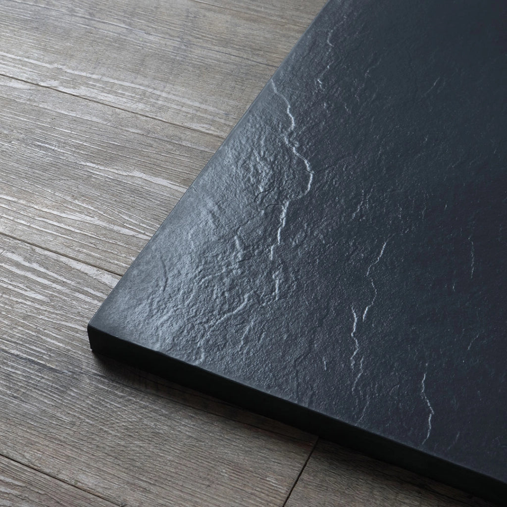 Piatto doccia 90x70 cm in resina antracite