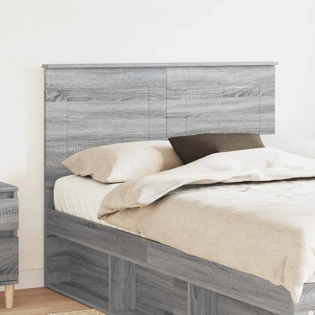 Testiera-Testata-Testiera Decorativa Grigio Sonoma 135 cm Legno multistrato 280803
