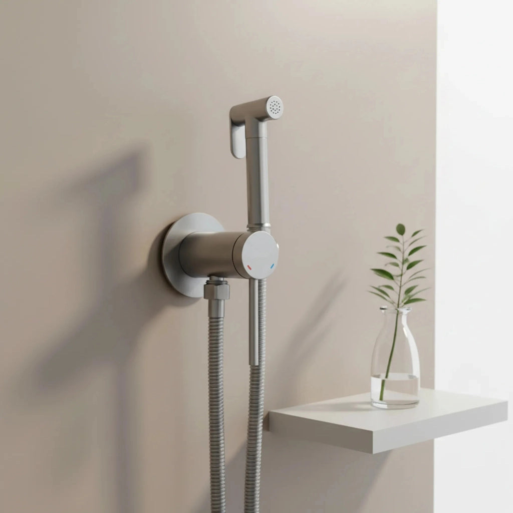 Rubinetto Bidet Rea Foss Clif Brush Nickel