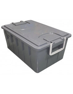 Cassa multiuso 40 litri con coperchio impilabile e sovrapponibile