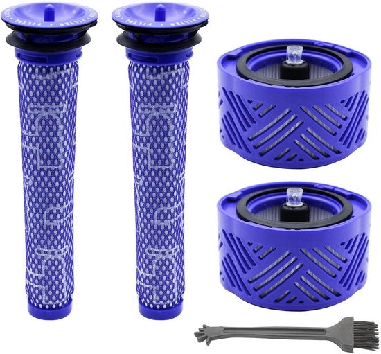 Filtro HEPA 4 Pack - Serie V6 Compatibile - Filtro Lavabile - Parti di Ricambio - Prestazioni Migliorate - Filtro Lavabile a Mano - Filtro per Aspirapolvere