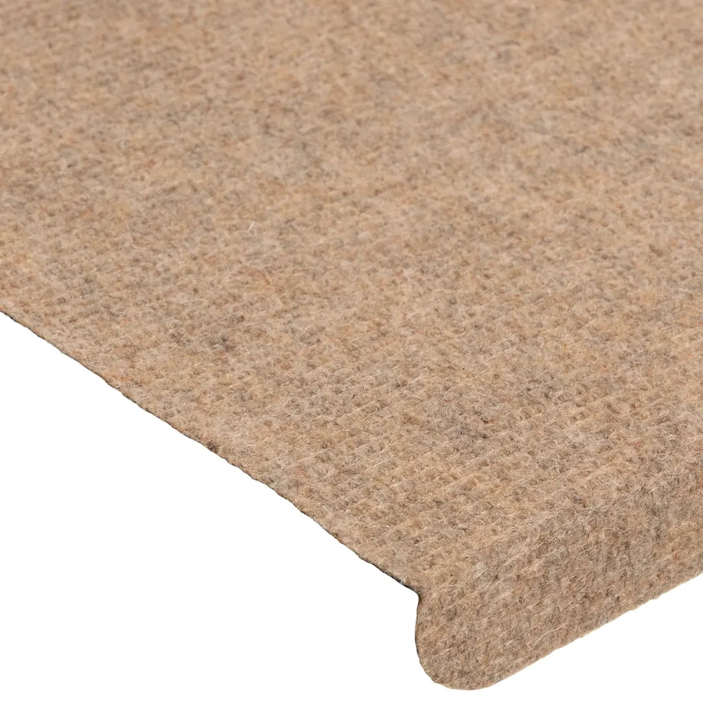 Tappetini Autoadesivi per Scale 30 pz | Gradini per Scale Beige 65x24,5x3,5 cm