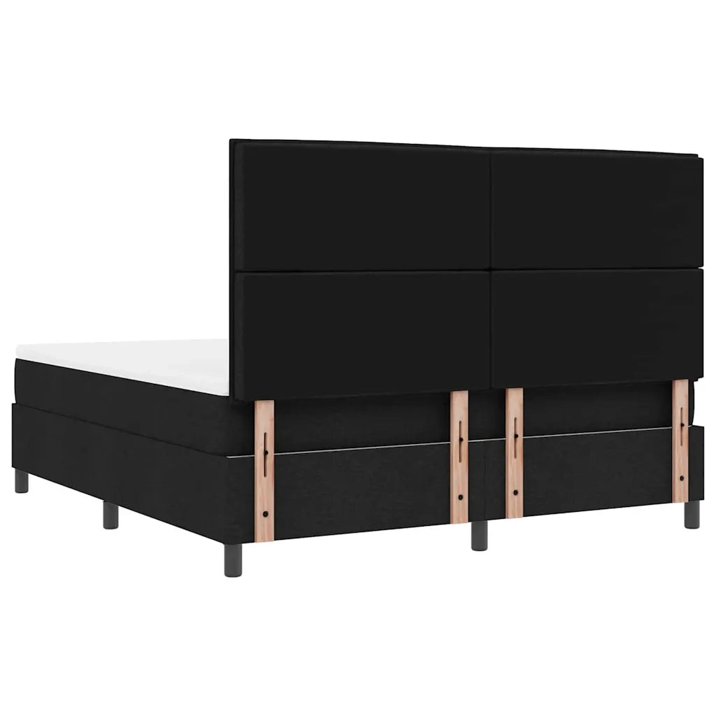Letto a molle con materasso Nero 180 x 200 cm Tessuto 3339331
