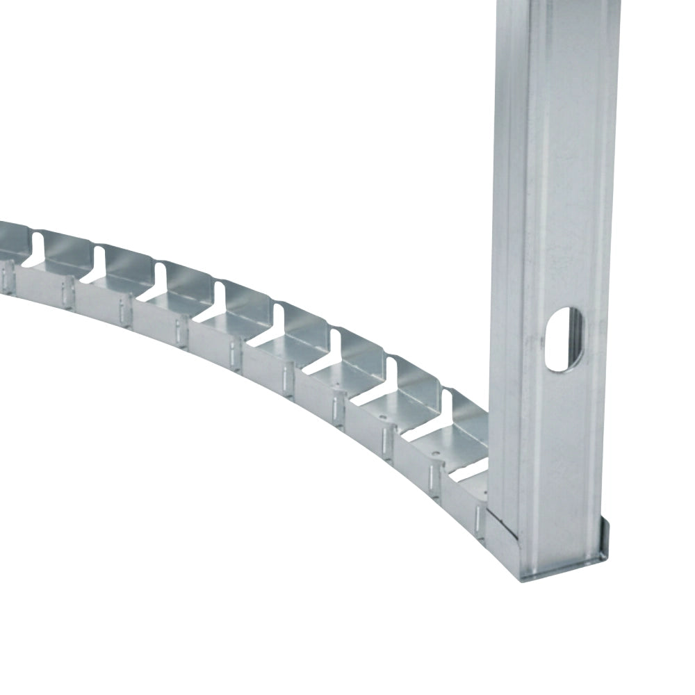 Guida profilo in lamiera zincata flessibile per strutture curve 1,5 m *** misure 29 x 29 x 29 mm, confezione 1