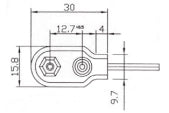 Cavetto con presa polarizzata per pile 9v
