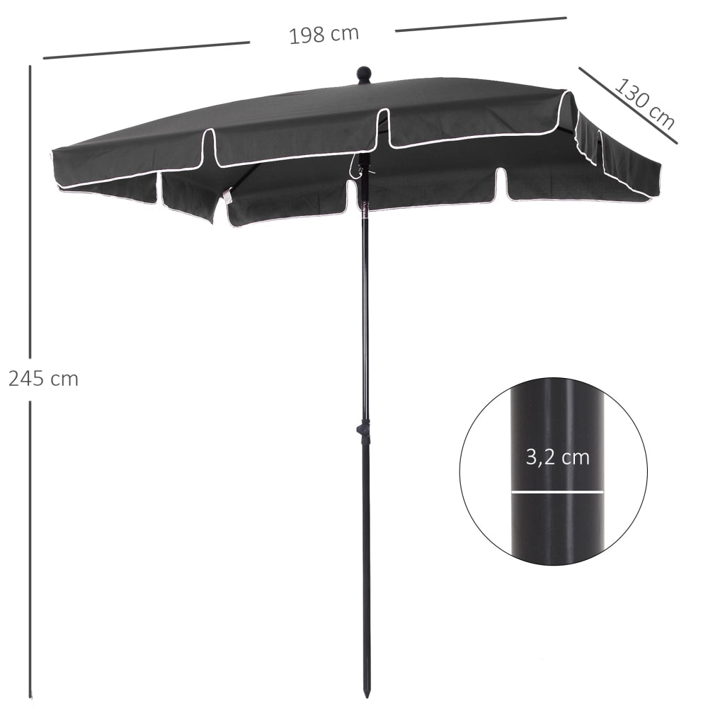 Ombrellone da giardino pieghevole ¨C Minimal ¨C grigio