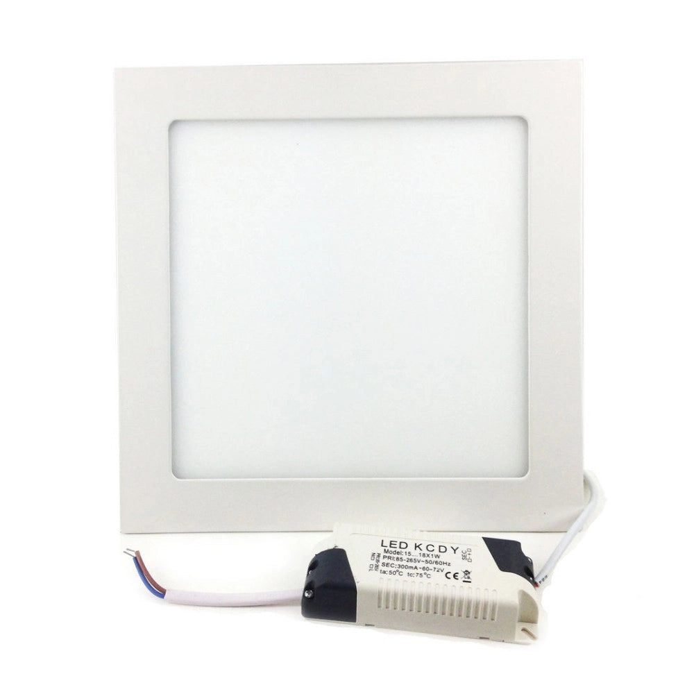 Trade Shop - Pannello A Led Tondo O Quadrato 3 6 12 18 20 25w Ad Incasso Fredda Calda Neutra - -bianco Caldo-6 Watt -quadrato    -